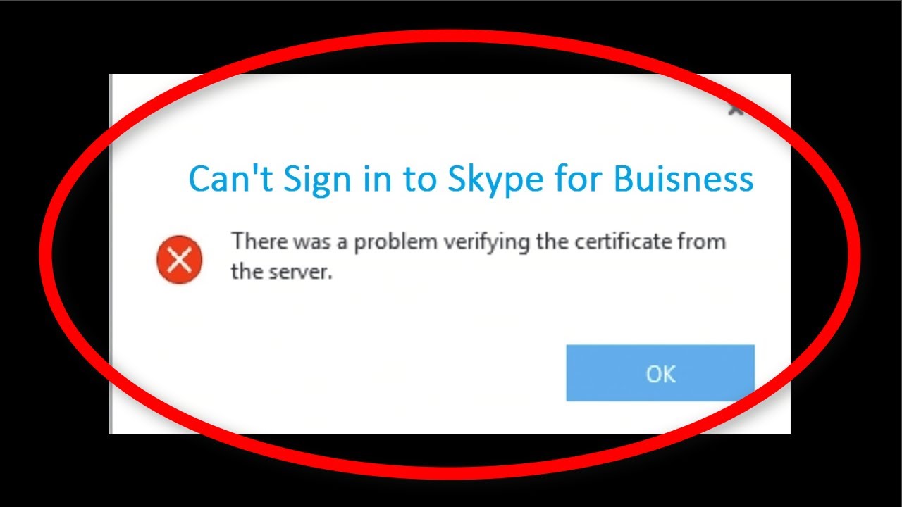 certificate error mac skype for business